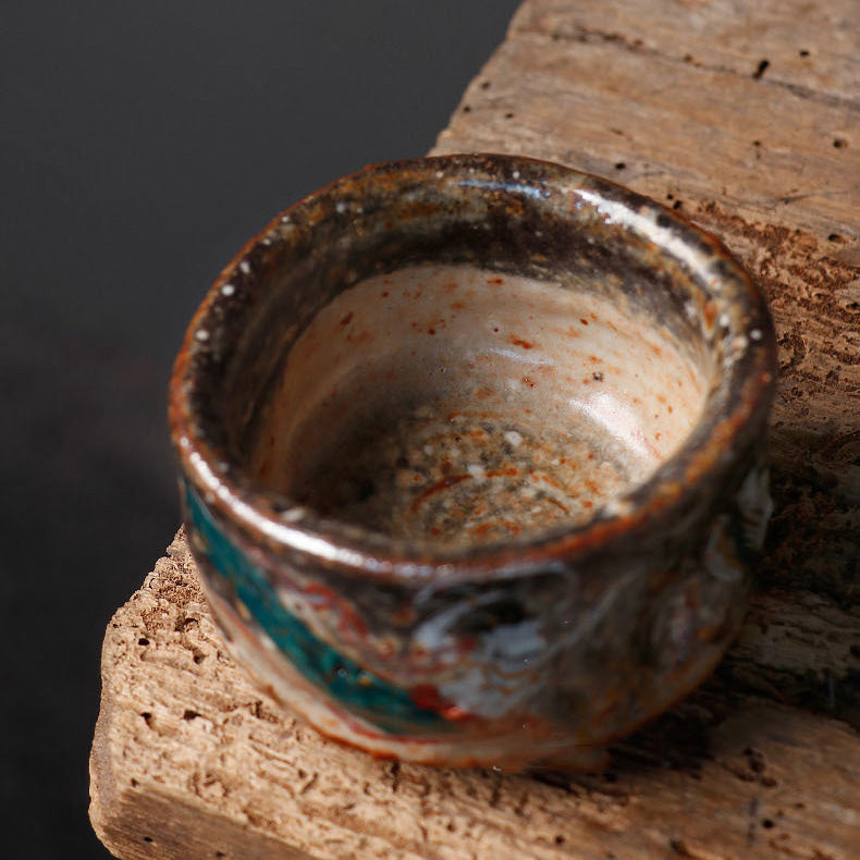 Flying Apsaras Dunhuang Murals Hand-Thrown Tea Cup - Rouseclay