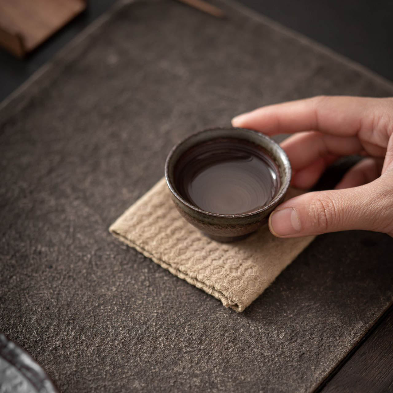 Dunhuang Primitive Coarse Pottery Tea Tasting Cup - Rouseclay