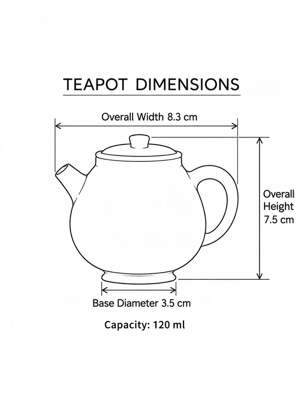 Ou Celadon Tang-Style Short-Spout Gongfu Teapot 120ml