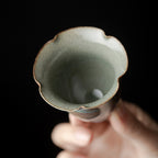 Crackle Glaze Underglaze Hand-Painted Tea Cup - Rouseclay