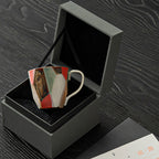 Hand-Faceted Coffee Mug in Dunhuang Color Palette - Rouseclay