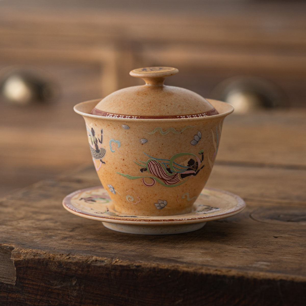 Dunhuang Flying Apsaras Gaiwan - Xiaoya Kiln - Rouseclay