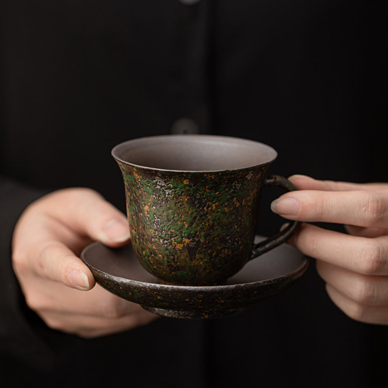 Moss Patina Heritage coffee cup - Rouseclay