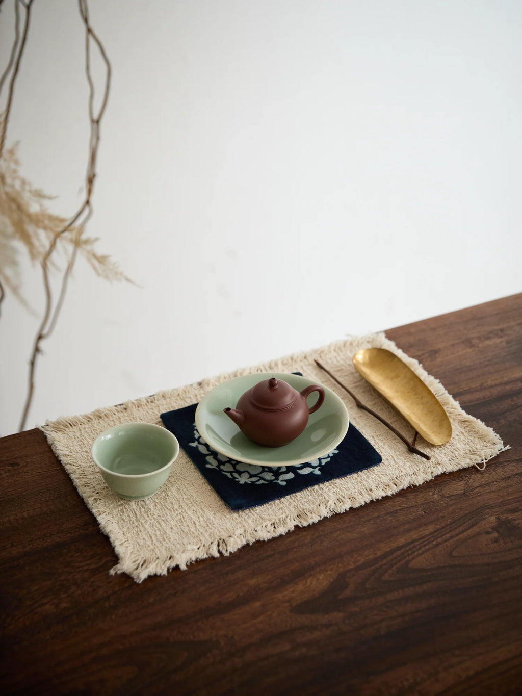 Handmade Purple clay Small flat-shaped zisha teapot