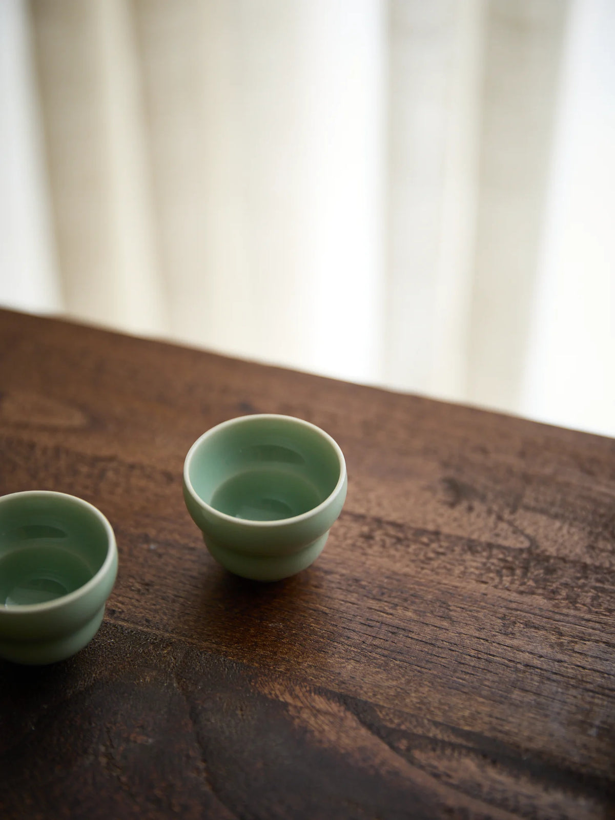 Ouware Handmade with Wood-Fired Gourd-Shaped celadon TeaCup
