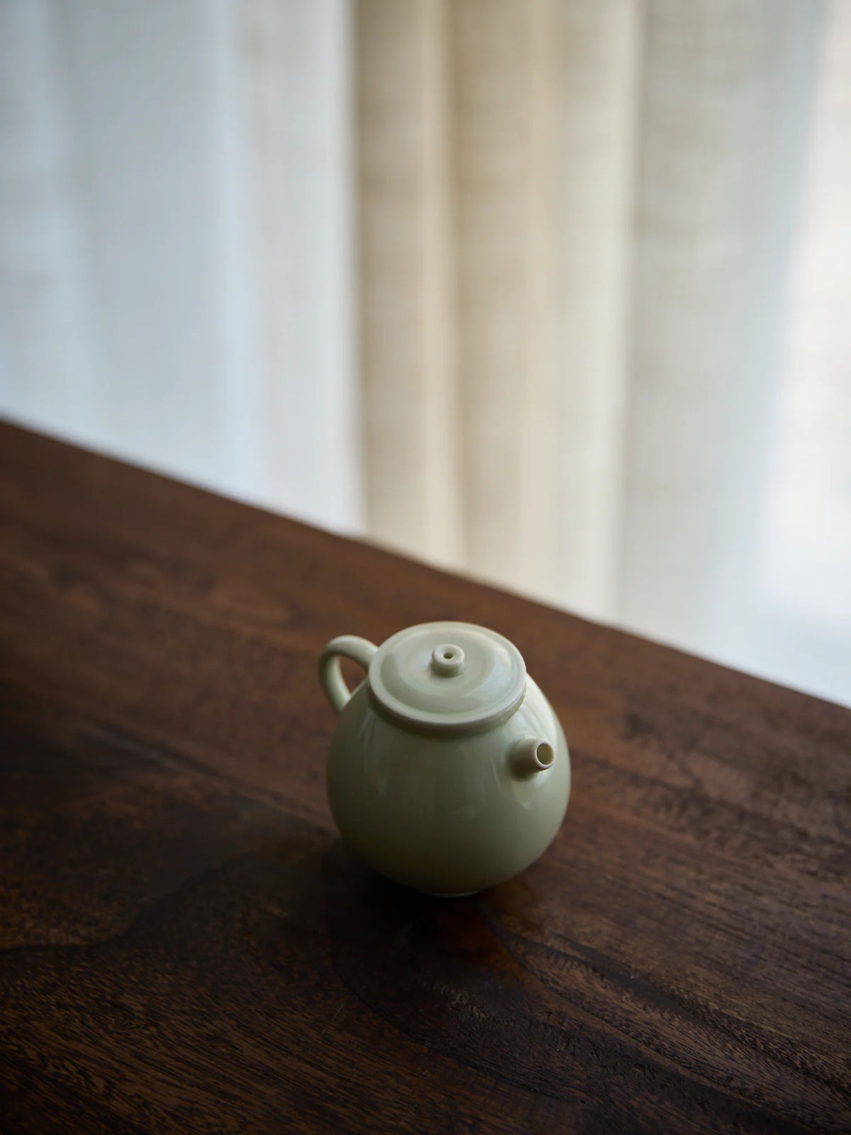 Ou Celadon Tang-Style Short-Spout Gongfu Teapot 120ml
