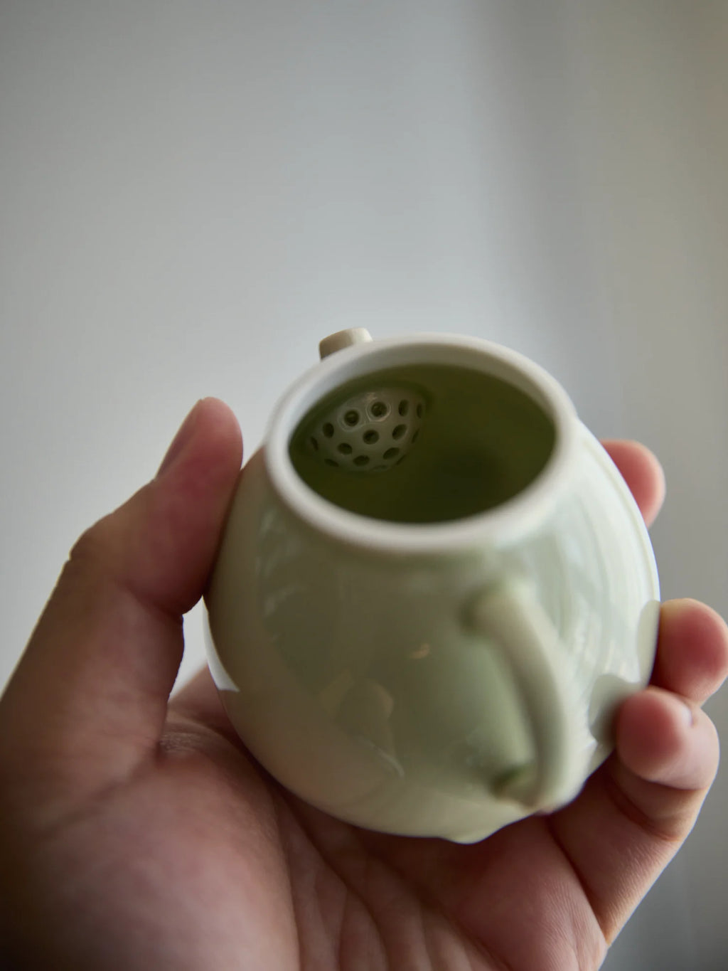 Ou Celadon Tang-Style Short-Spout Gongfu Teapot 120ml