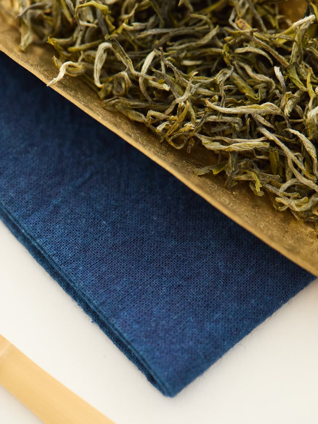 Indigo tea cloth tea towel for pot mat and cup coaster
