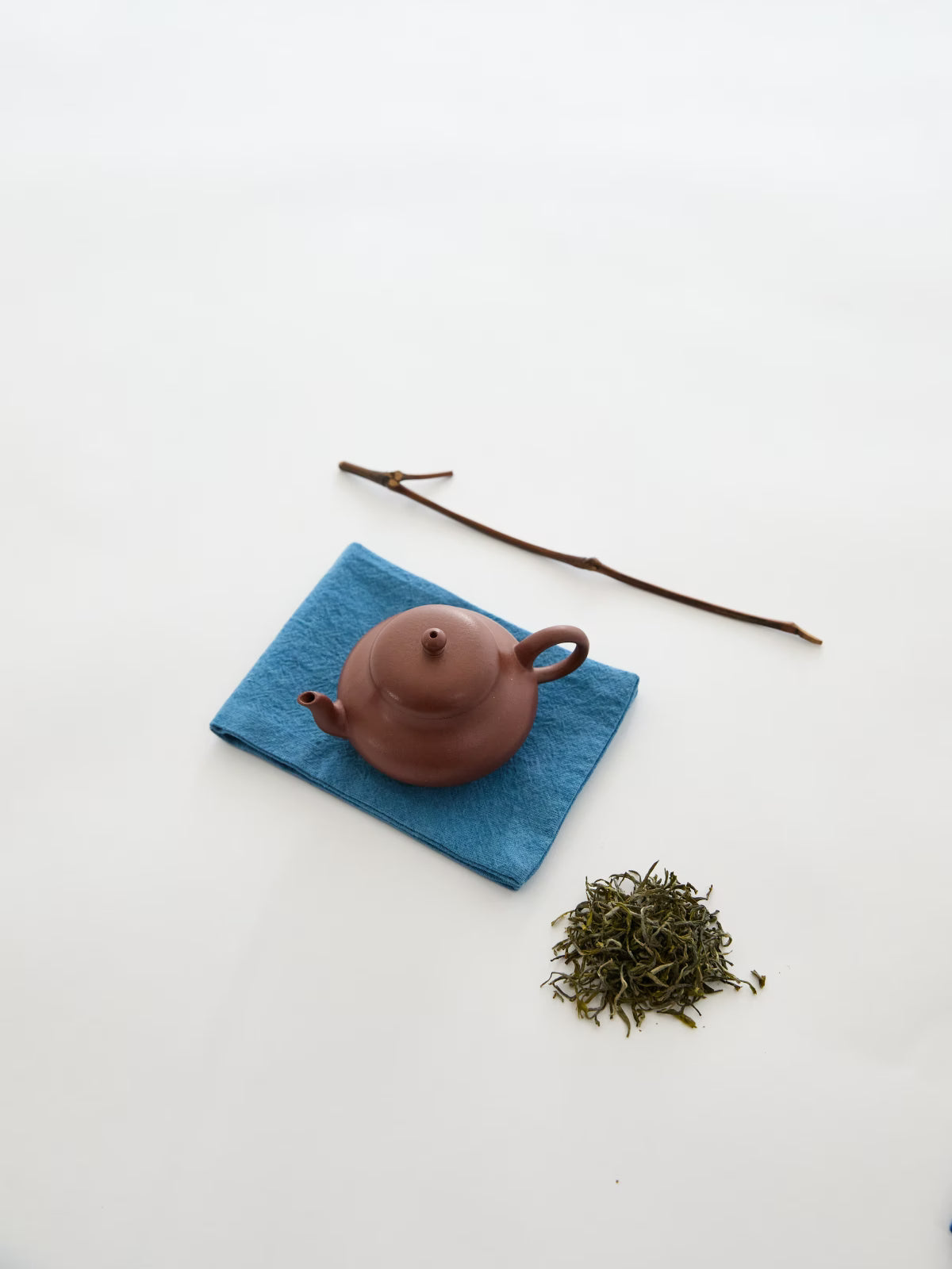 Indigo tea cloth tea towel for pot mat and cup coaster