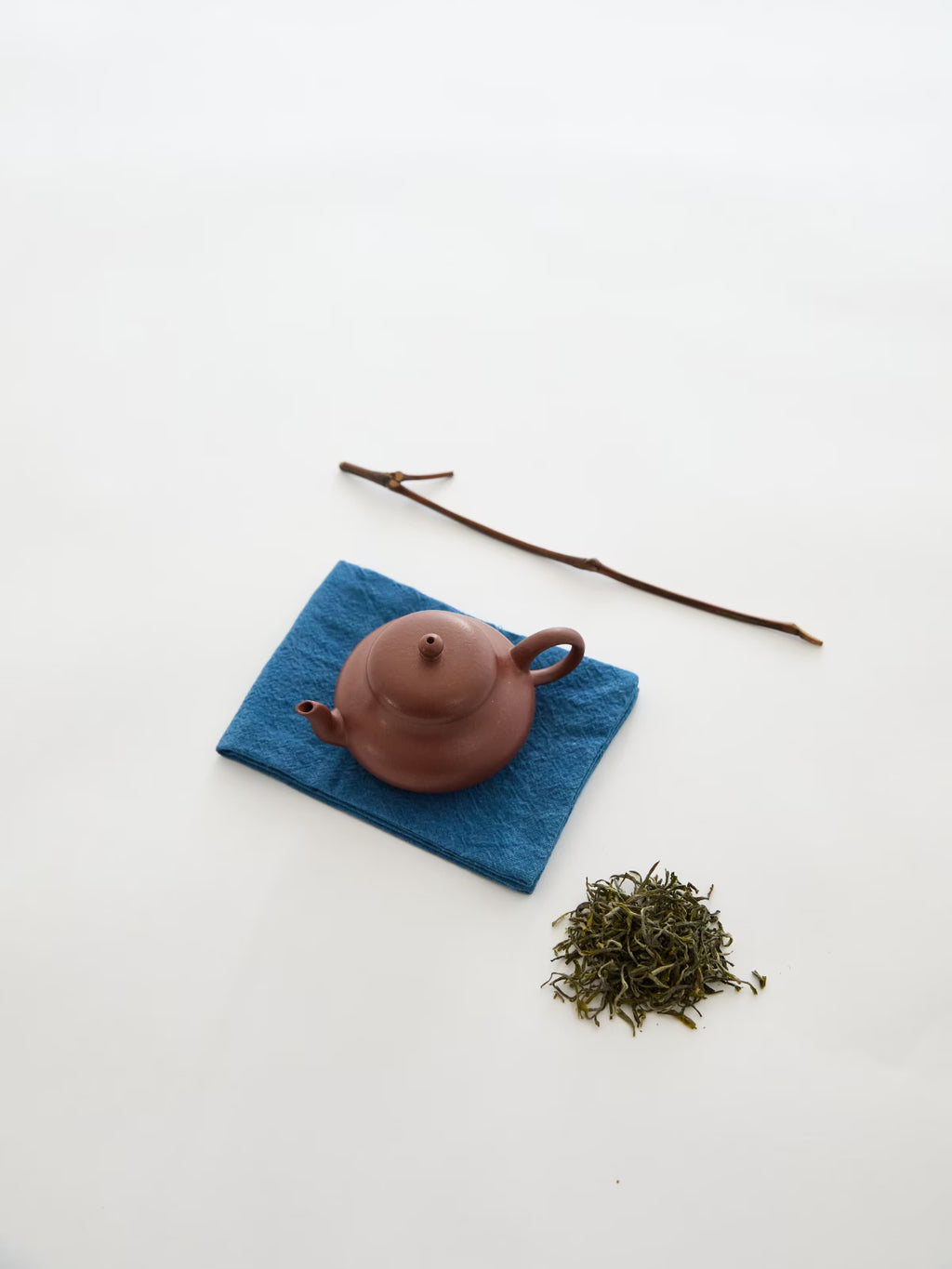 Indigo tea cloth tea towel for pot mat and cup coaster