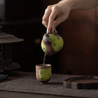 Hand-Painted Yellow Chrysanthemum Coarse Pottery Pear-Shaped Teapot - Rouseclay