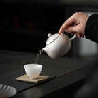 Silver-Gilded Hammered Longdan Teapot - Rouseclay