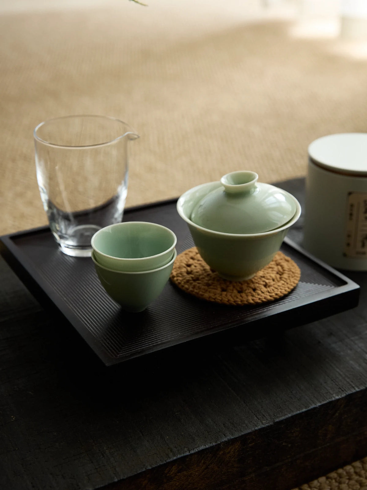 Ou Ware JiXin Celadon Teacup – Handmade Chinese Gongfu Tea Cup
