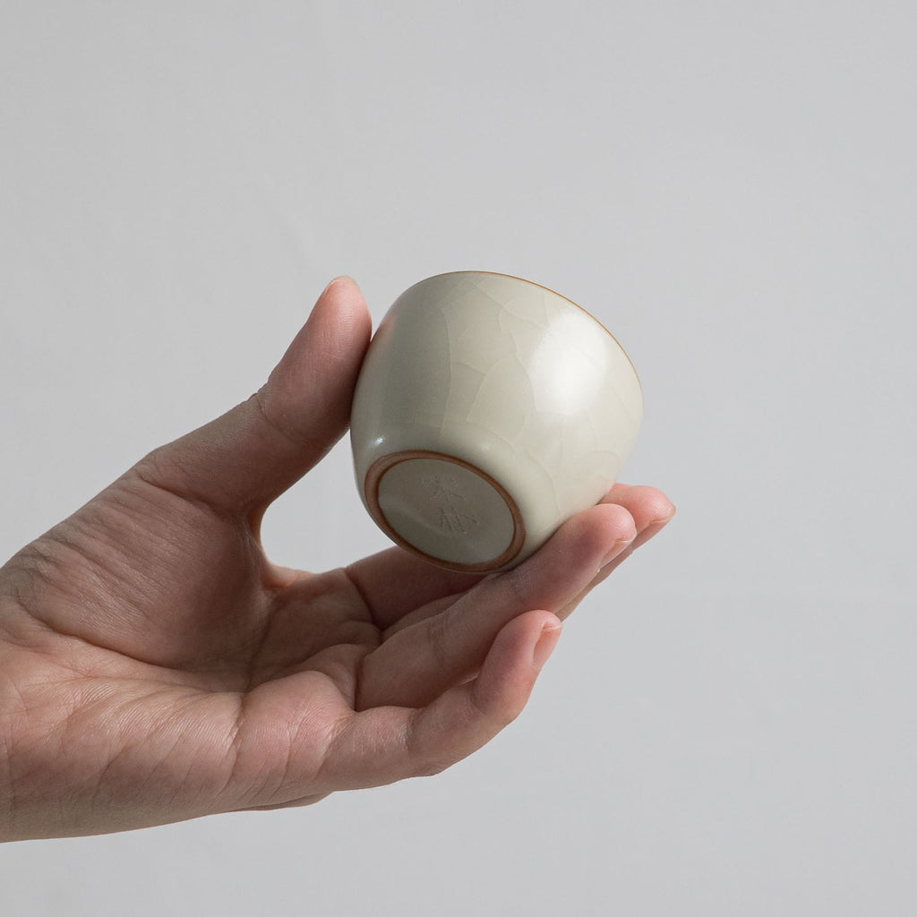 Ru Kiln Crackle Glaze Ruyi Cup - Rouseclay