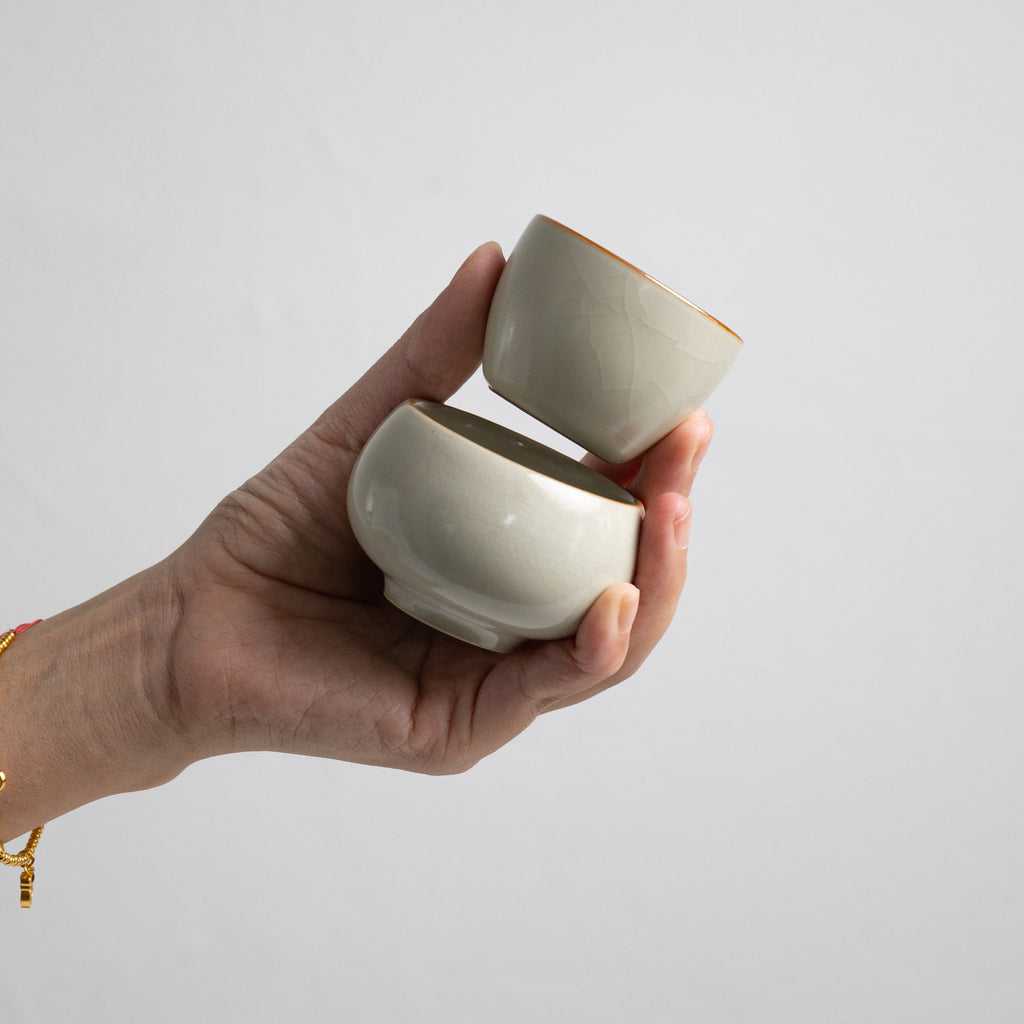 Ru Kiln Crackle Glaze Zen Cup - Rouseclay