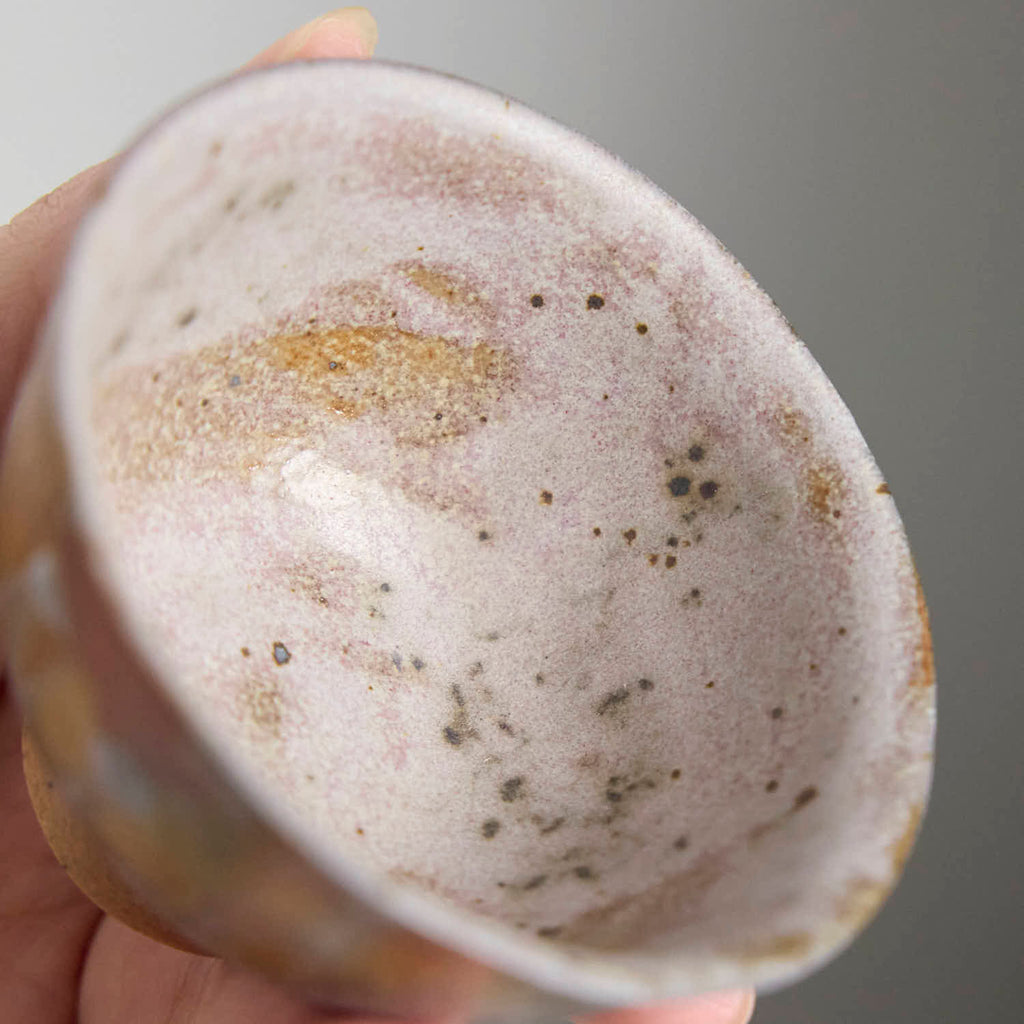 OOAK Rust Red Footed Teacup #75Cu3 - Rouseclay