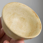 OOAK Sand Beige Footed Teacup #ZR10 - Rouseclay