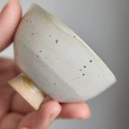 OOAK Ash White Footed Teacup #4白 - Rouseclay
