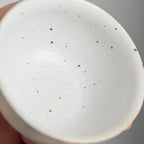 OOAK Ash White Footed Teacup #4白 - Rouseclay