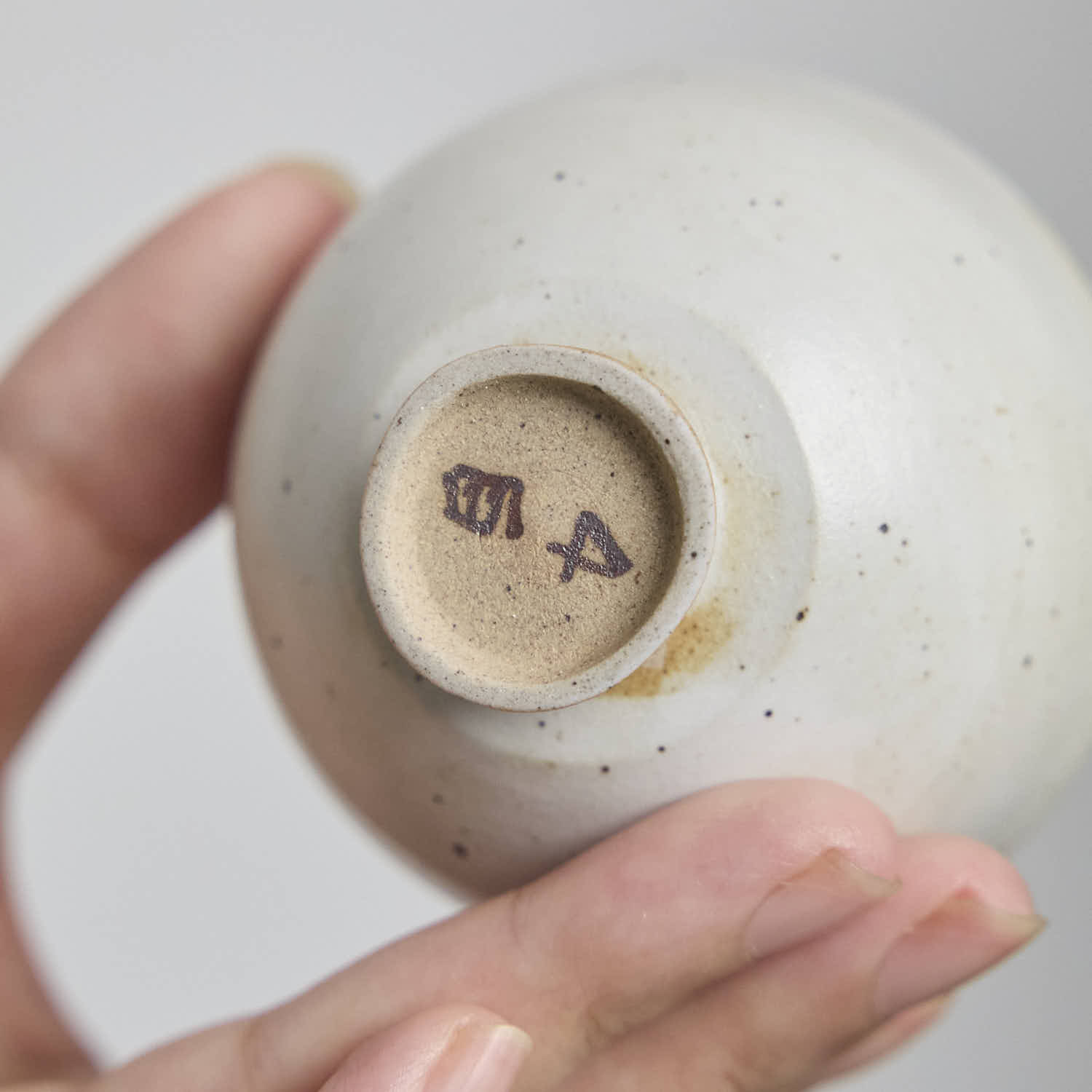 OOAK Ash White Footed Teacup #4白 - Rouseclay