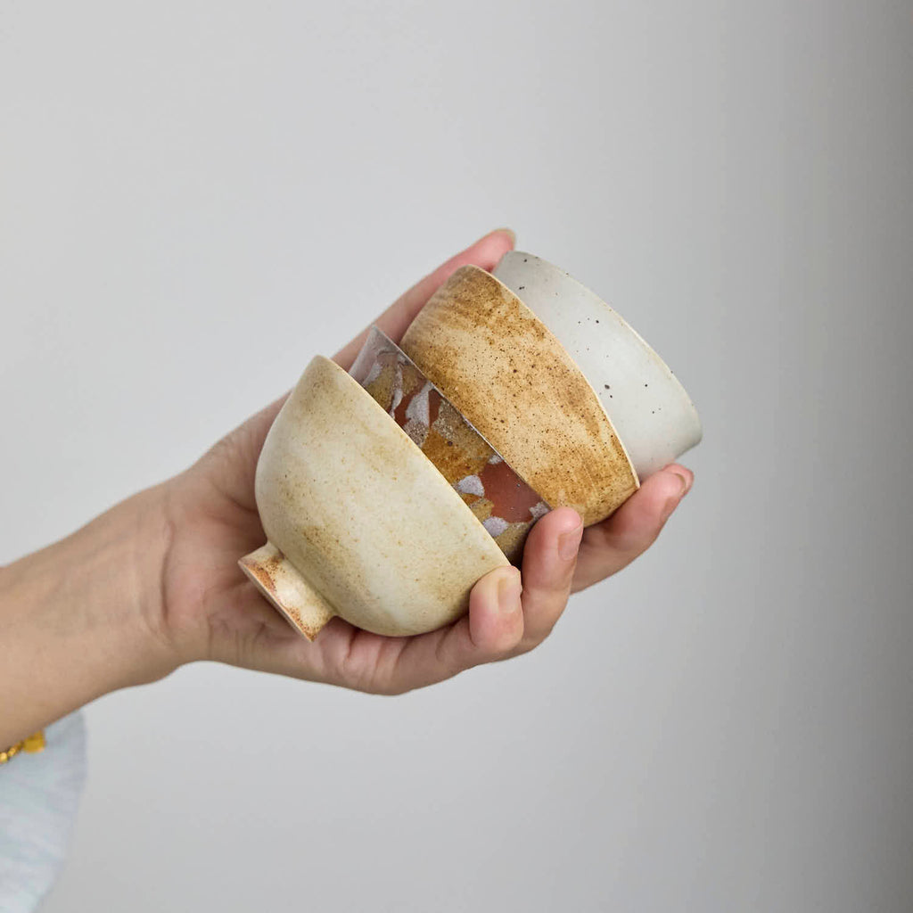 OOAK Ash White Footed Teacup #4白 - Rouseclay