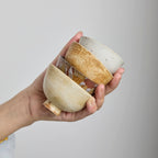 OOAK Earth Brown Footed Teacup #M157 - Rouseclay