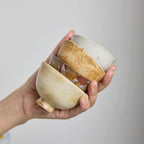 OOAK Rust Red Footed Teacup #75Cu3 - Rouseclay