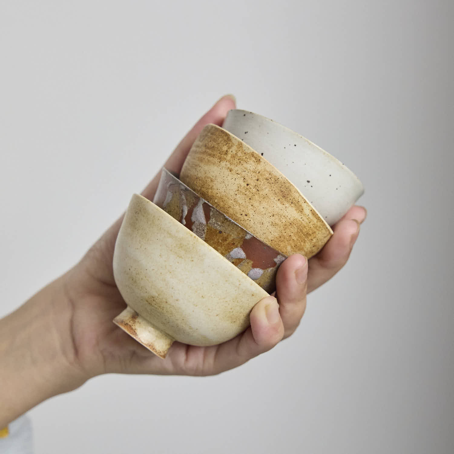 OOAK Rust Red Footed Teacup #75Cu3 - Rouseclay