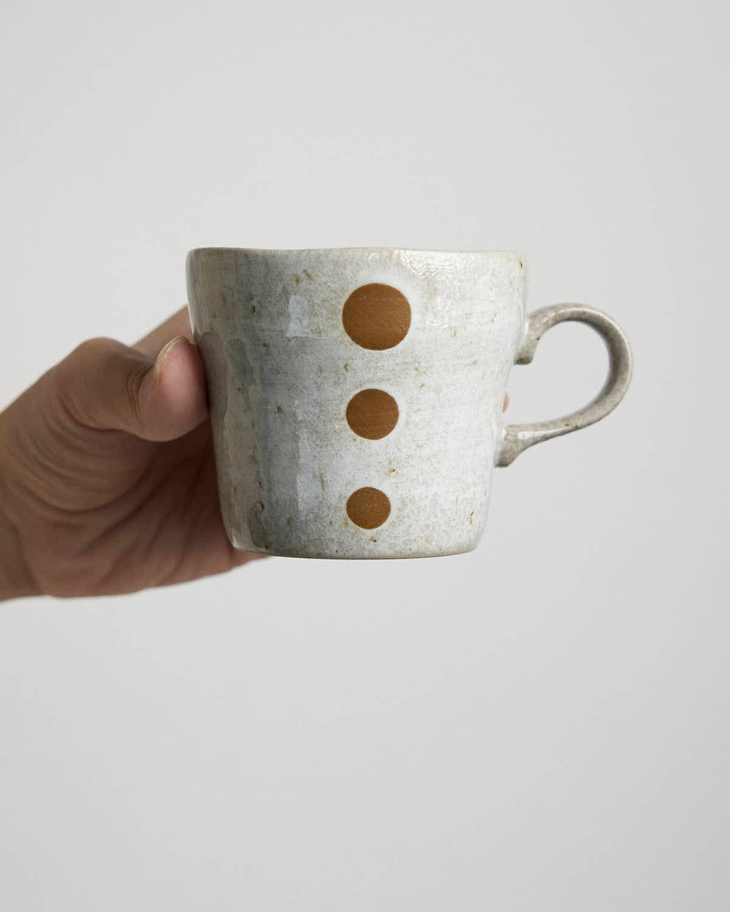日本进口 Calm马克杯 职人手作陶瓷杯子开片粉引雪花釉肌理咖啡杯 - Rouseclay