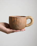 初璞 手工捏制粗陶咖啡杯日式小众设计感艺术陶瓷杯子马克杯水杯 - Rouseclay