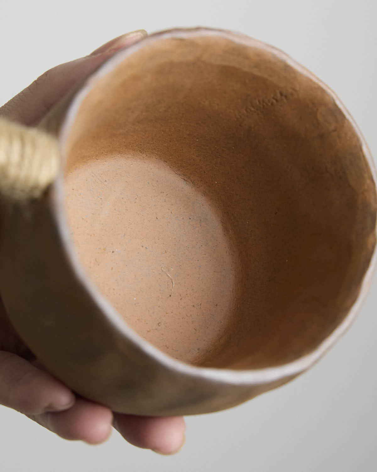 初璞 手工捏制粗陶咖啡杯日式小众设计感艺术陶瓷杯子马克杯水杯 - Rouseclay