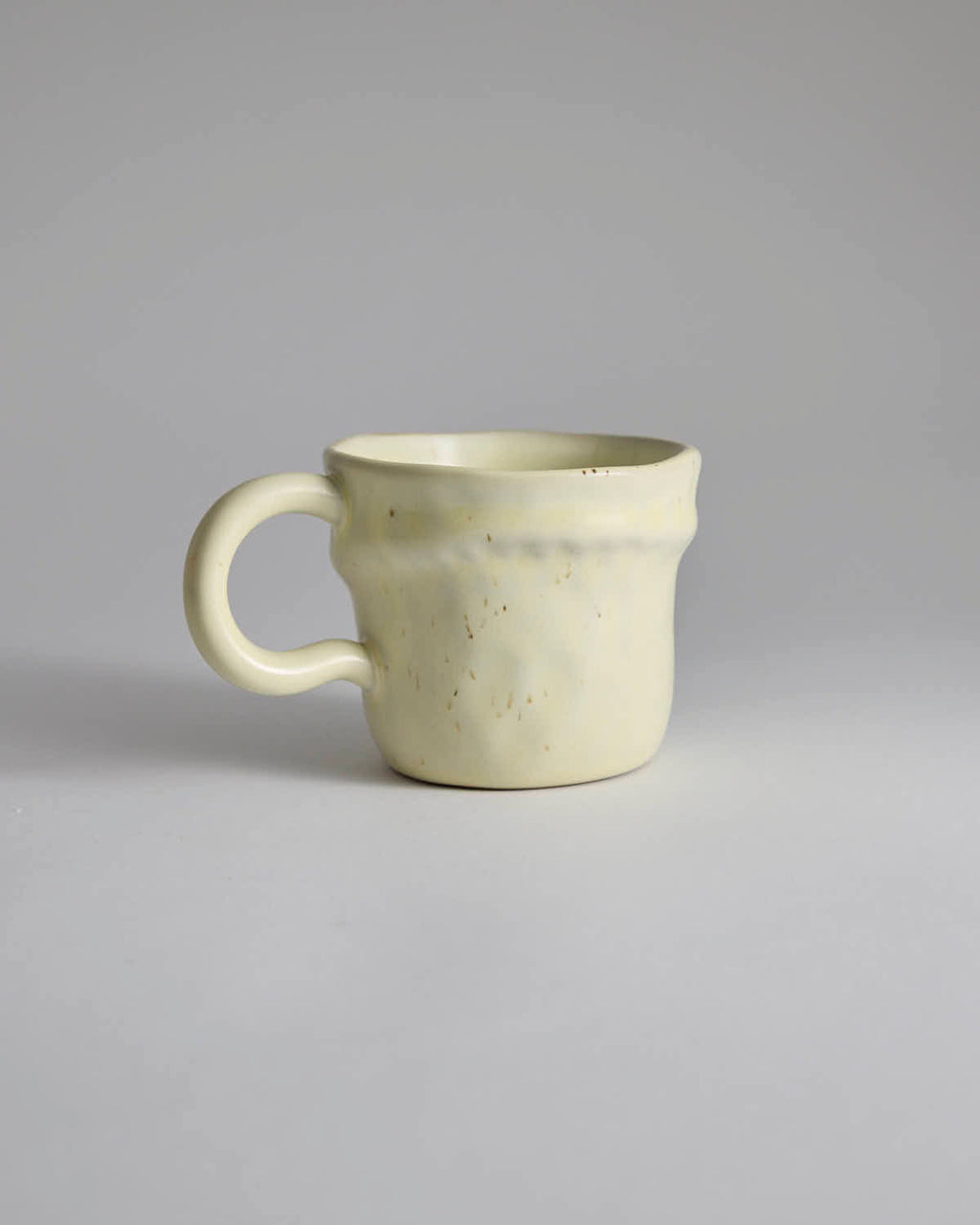 日用餐厨日式复古侘寂风咖啡杯不规则手作粗陶杯拿铁拉花下午茶杯 - Rouseclay