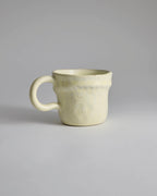 日用餐厨日式复古侘寂风咖啡杯不规则手作粗陶杯拿铁拉花下午茶杯 - Rouseclay