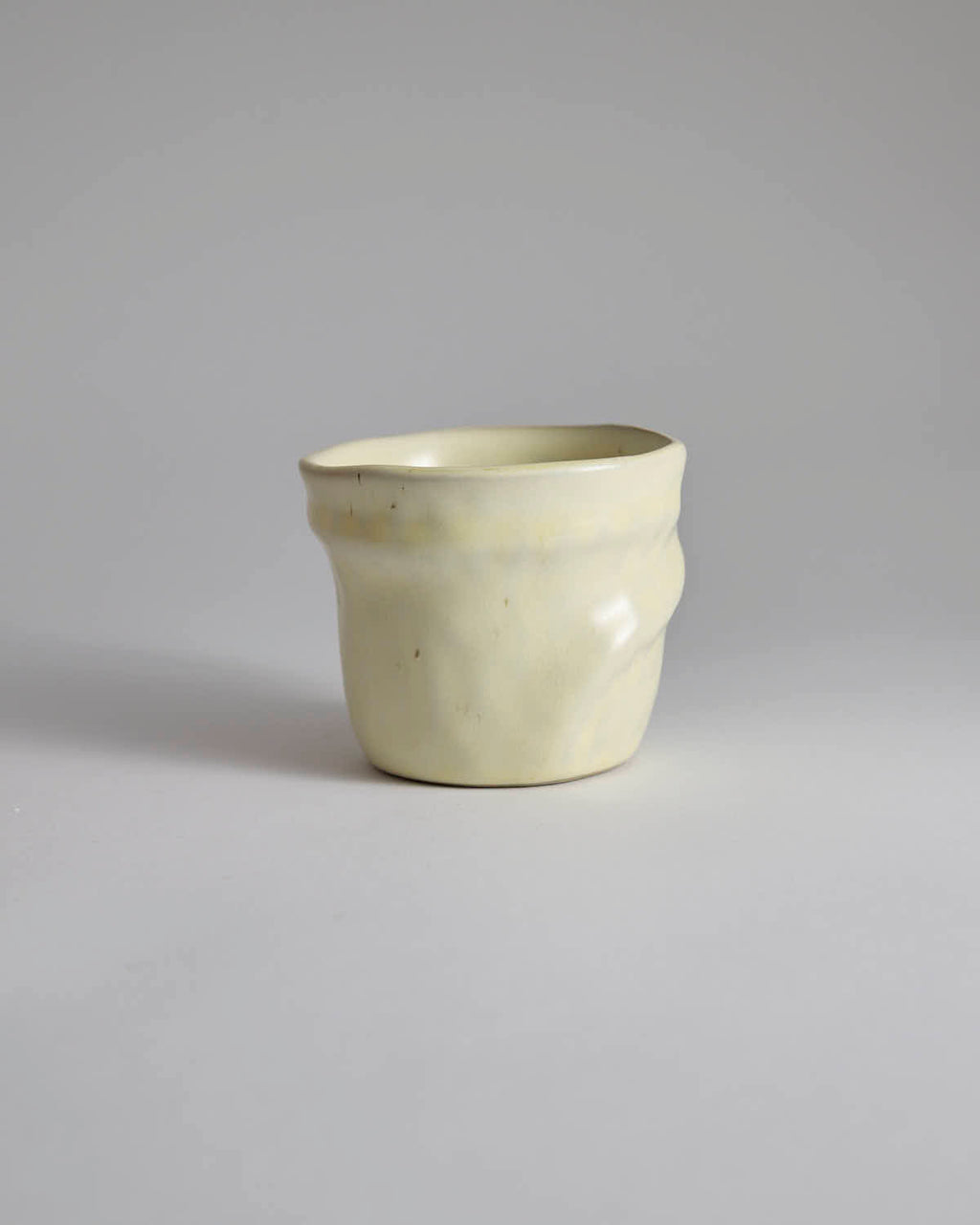 日用餐厨日式复古侘寂风咖啡杯不规则手作粗陶杯拿铁拉花下午茶杯 - Rouseclay