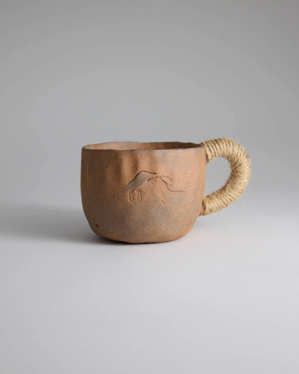 初璞 手工捏制粗陶咖啡杯日式小众设计感艺术陶瓷杯子马克杯水杯 - Rouseclay