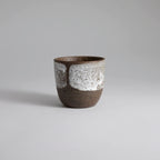 OOAK Stoneware Cup With White Slip Overlay - Rouseclay