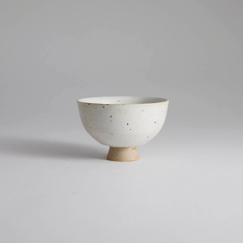 OOAK Ash White Footed Teacup #4白 - Rouseclay