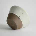 6-inch stoneware donburi and salad bowl with natural handcrafted texture