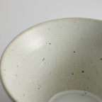 6-inch stoneware donburi and salad bowl with natural handcrafted texture