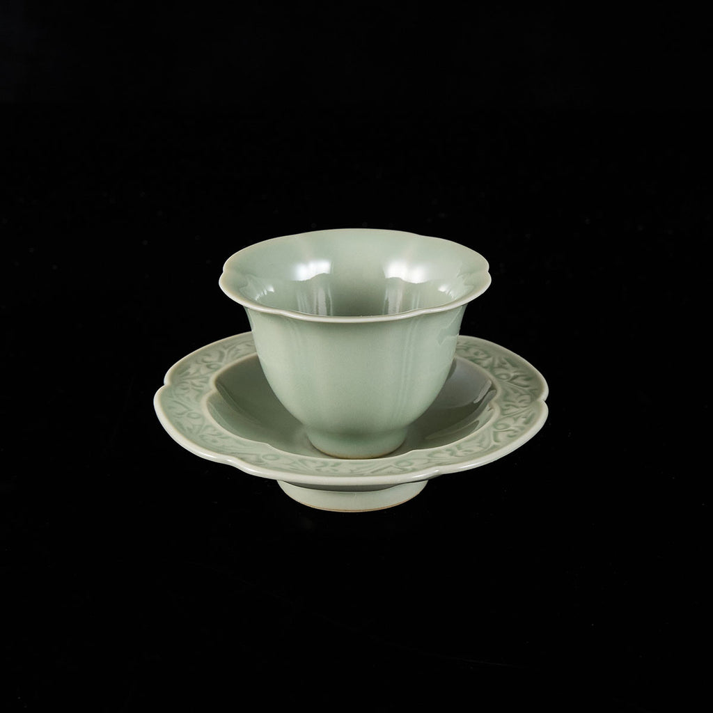 Ou Kiln Song Yun Lily Cup & Saucer Set