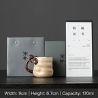 Hand-Sculpted Organic Lingzhi Mushroom Shape Coffee Mug by Master Song - Rouseclay