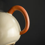 Cream-Glazed Ruyao "Longdan" Teapot with Cultivated Golden Crackle - Rouseclay