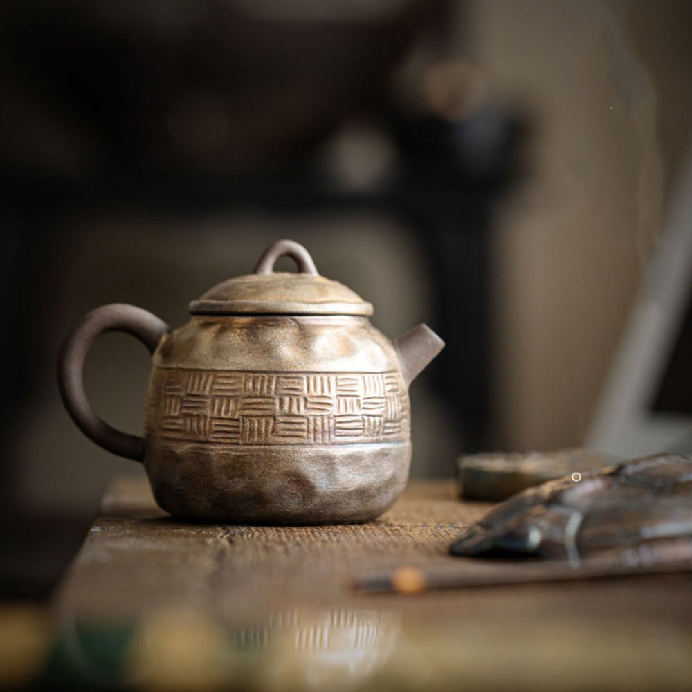 White Clay Hand-Painted Orchid Teapot - Rouseclay