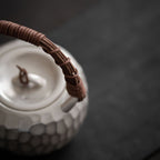 Hand-Gilded Silver Hammered Texture teapot - Rouseclay