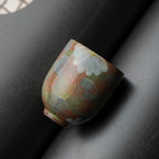 Crackle Glaze Underglaze Hand-Painted Tea Cup - Rouseclay