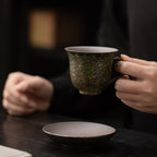 Moss Patina Heritage coffee cup - Rouseclay