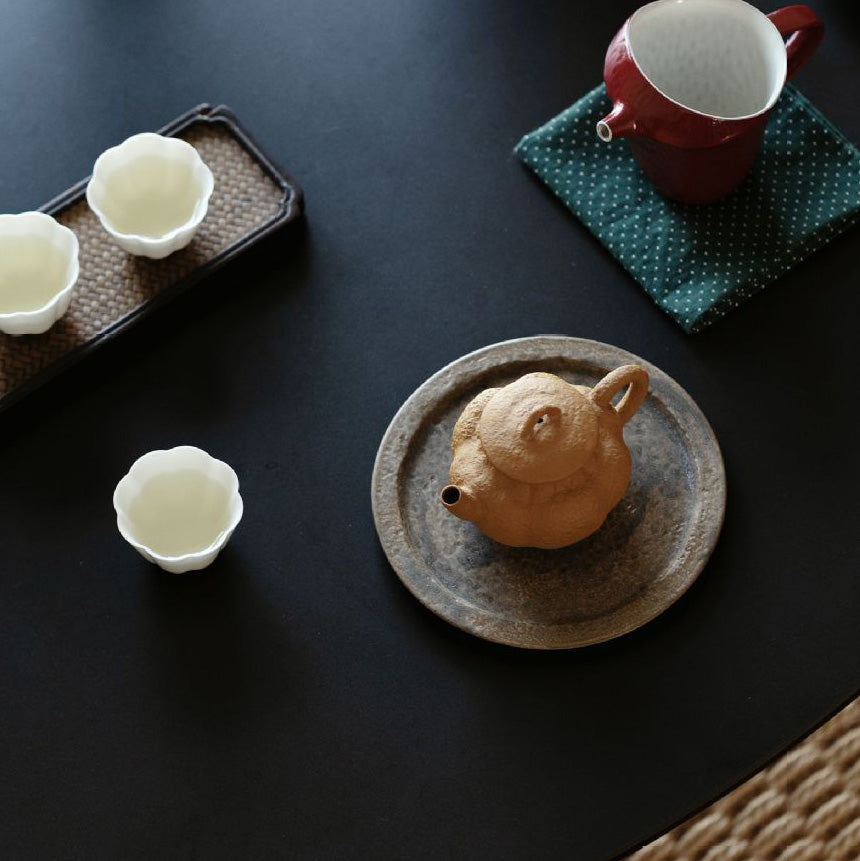 Golden-Flecked Zisha Clay Fully Handcrafted Teapot - Rouseclay