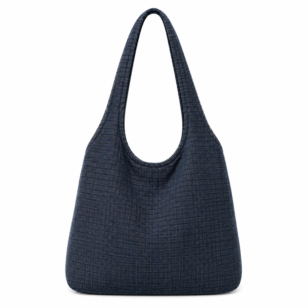 Indigo Opera-Motif Mini Tote Bag