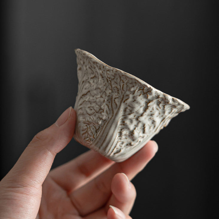 Cabbage Sculpted Cup Handcrafted by Master Su - Rouseclay
