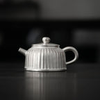 Handmade Gilded Silver Chrysanthemum Petal Teapot - Rouseclay